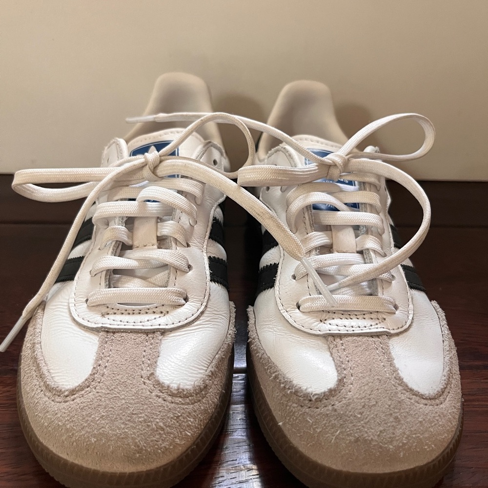 adidas Kids White and Black Sneakers